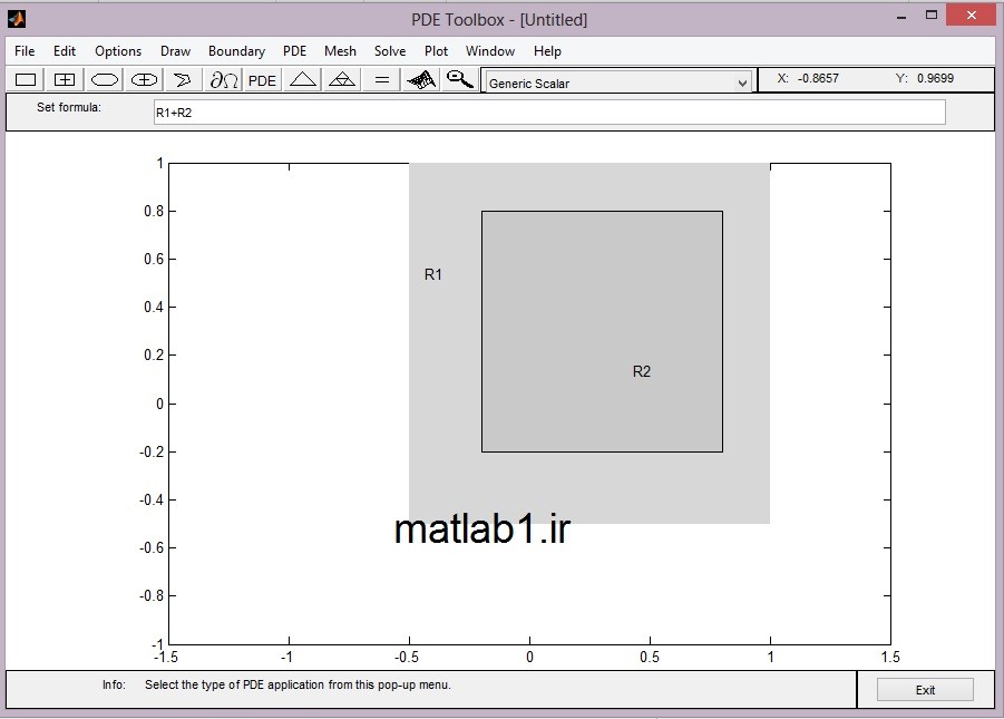 PDE toolbax in MATLAB exmaple 2